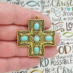 Turquoise Cross Pendant