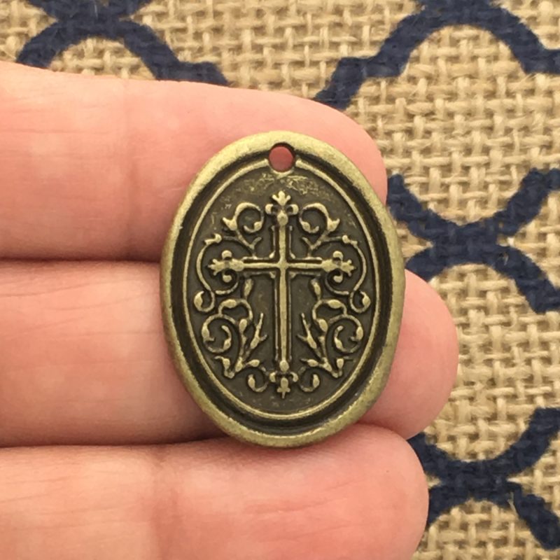 Bronze Cross Charm