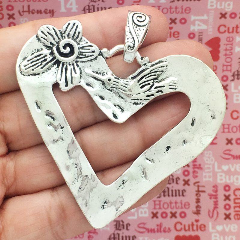 open heart pendant