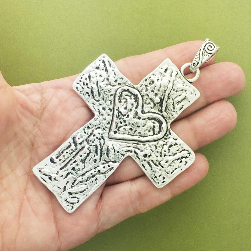 hammered cross pendants wholesale