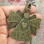 bronze angel pendants bulk
