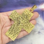 Hammered Cross Pendants Bulk
