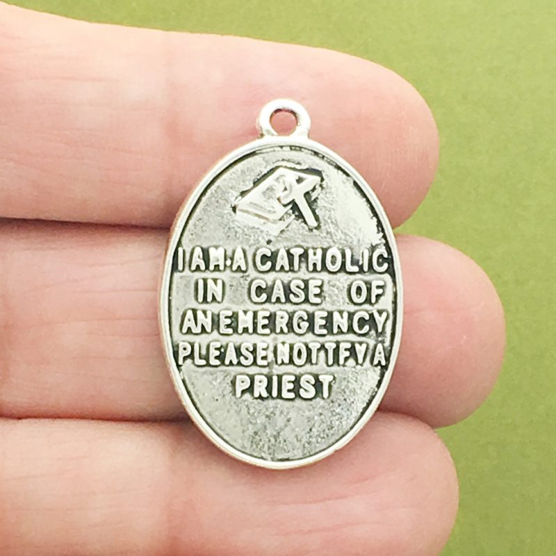 I Am a Catholic Please Call a Priest Medal