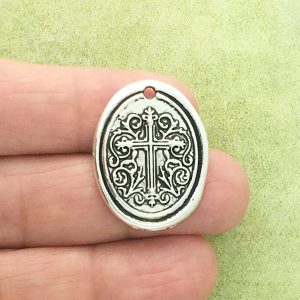 Silver Cross Medallion