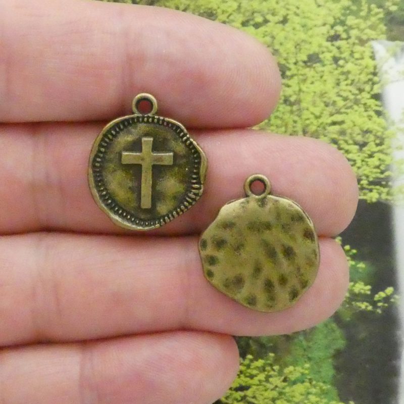 Bronze Cross Charms Wholesale