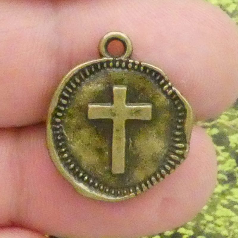 Bronze Cross Charm