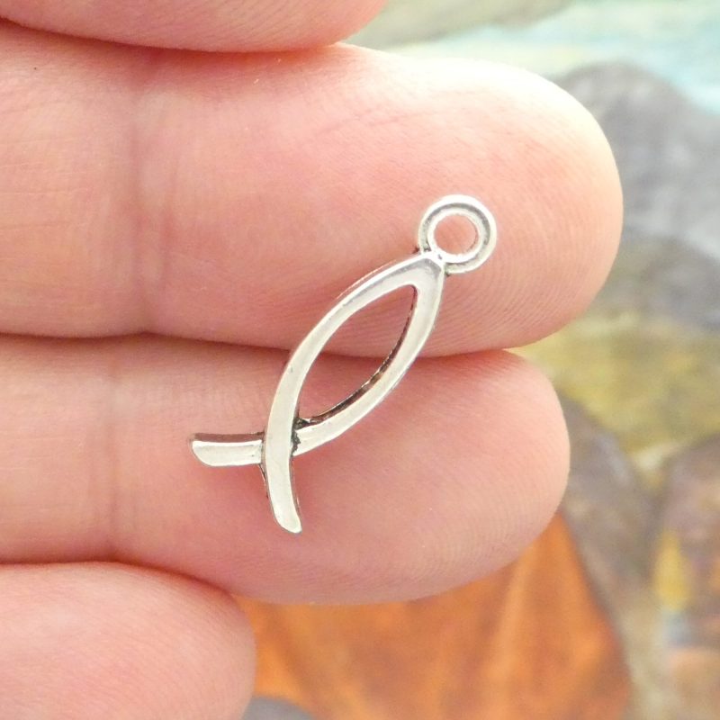 Christian fish charms for jewelry making
