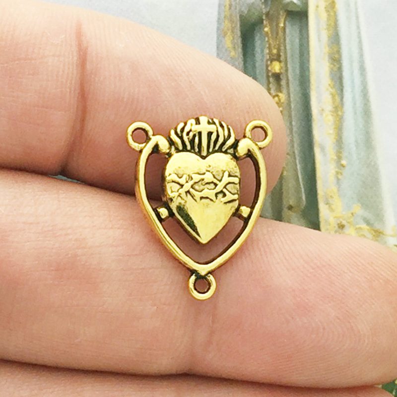 sacred heart rosary centerpiece