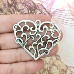 Filigree Heart Pendants Bulk