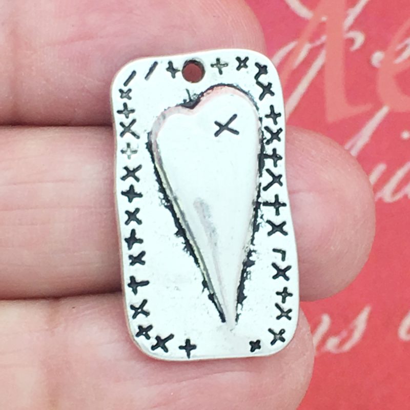 xoxo heart charm