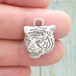 Silver Tiger Charm