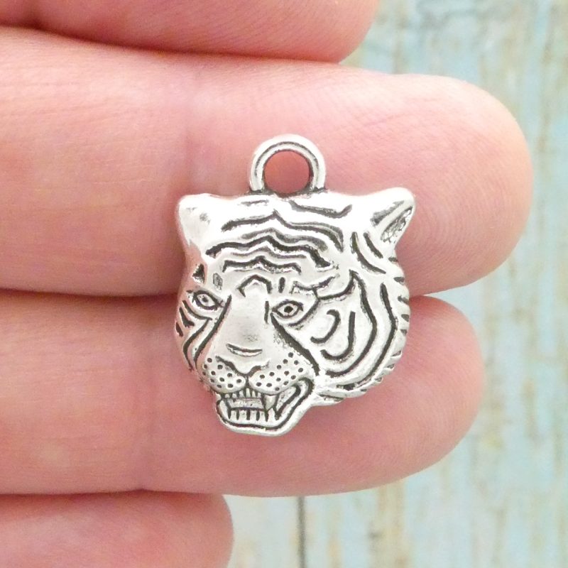 Silver Tiger Charm