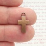 Copper Cross Charms for Jewelry Making