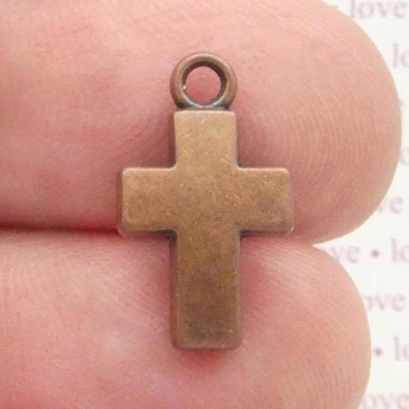 Copper Cross Charm