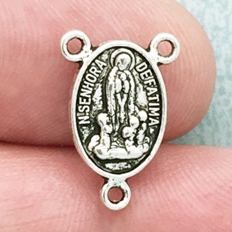 BULK 40 Our Lady of Fatima Rosary Center by TIJC SP1568B - Image 2