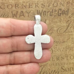 Hammered Cross Pendant
