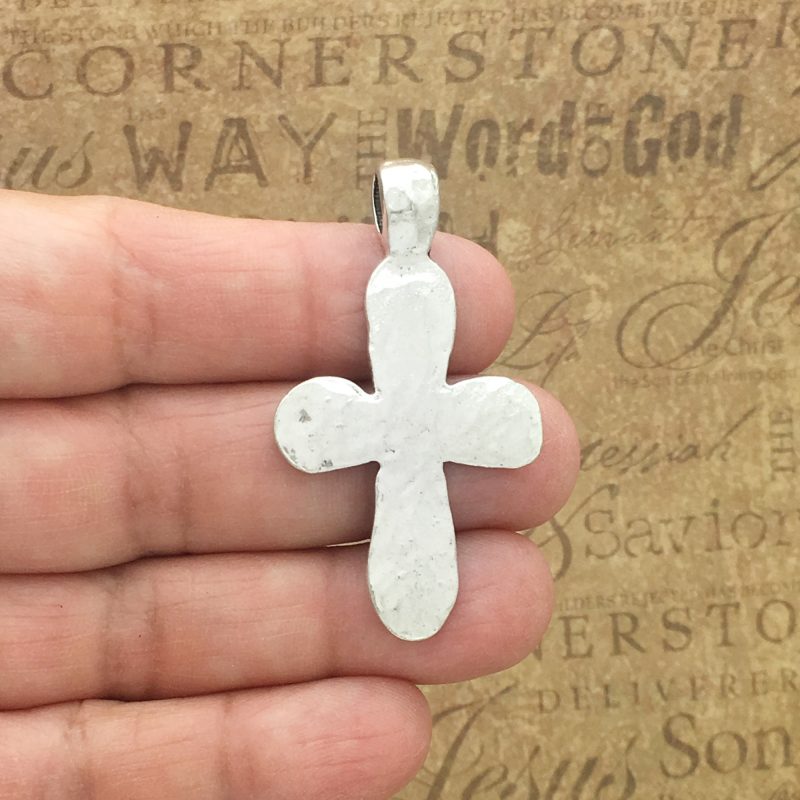 Hammered Cross Pendant