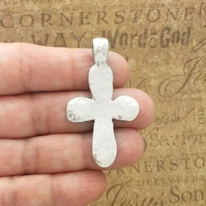 Hammered Cross Pendants Bulk