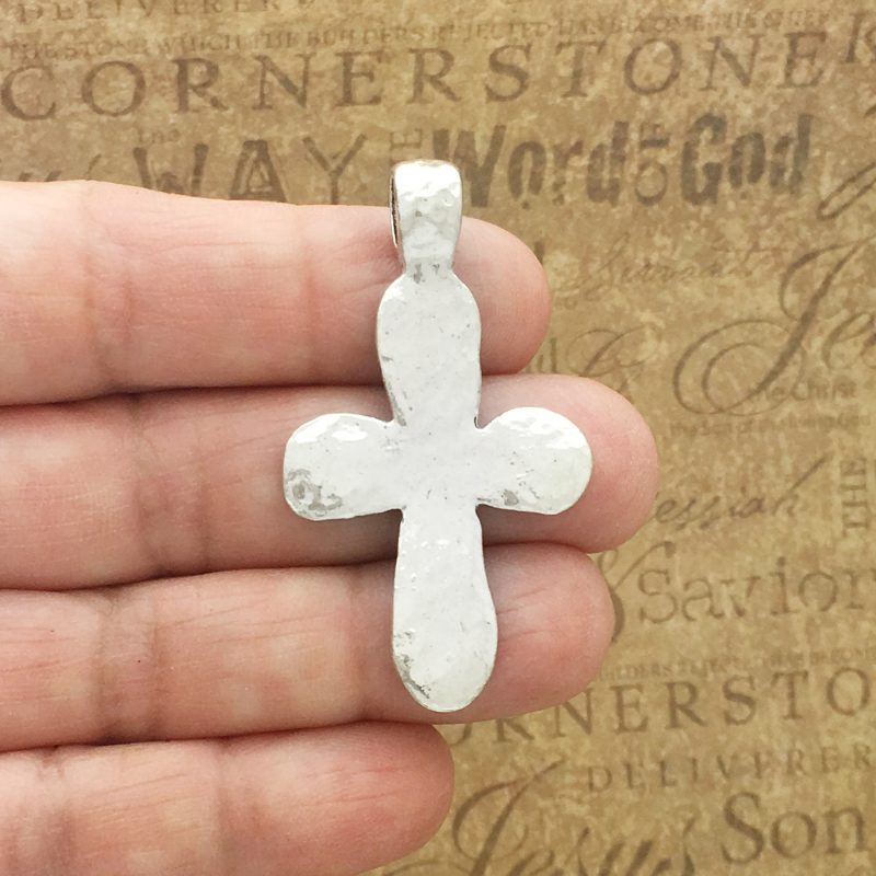 Hammered Cross Pendants Bulk