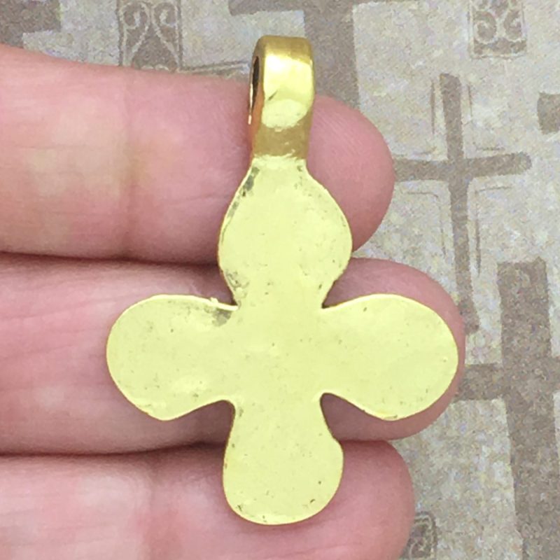 hammered cross charms for jewelry making