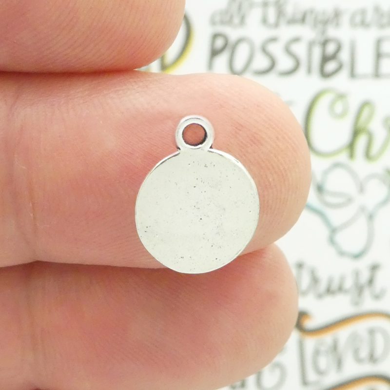 Bulk 80 Silver Horseshoe Charm Pendant 14x11mm by TIJC SP1595B - Image 2