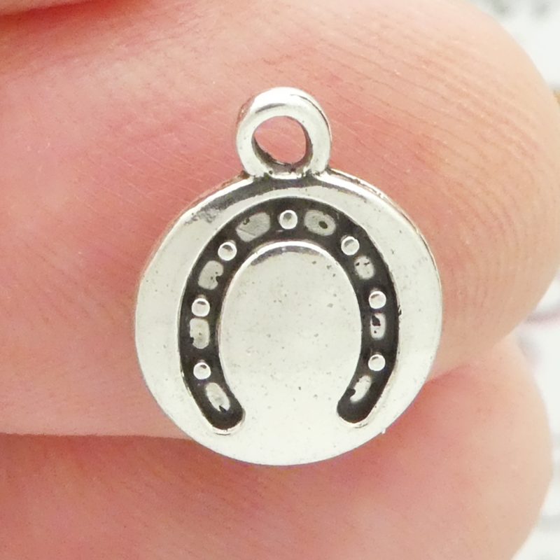 silver horseshoe charm