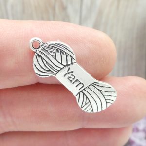 Silver Yarn Charm