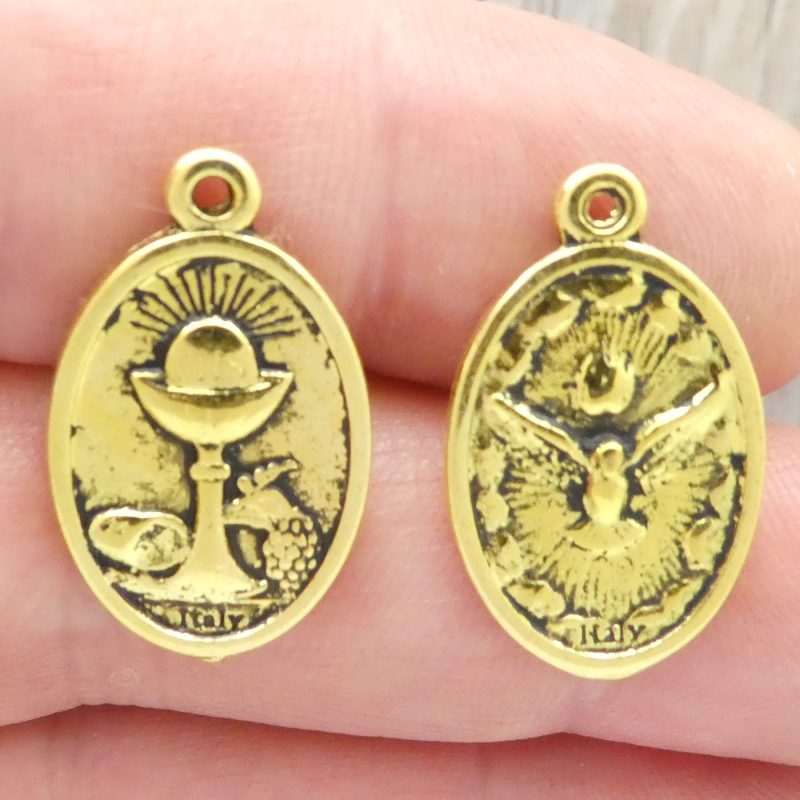 Gold Holy Communion Charm