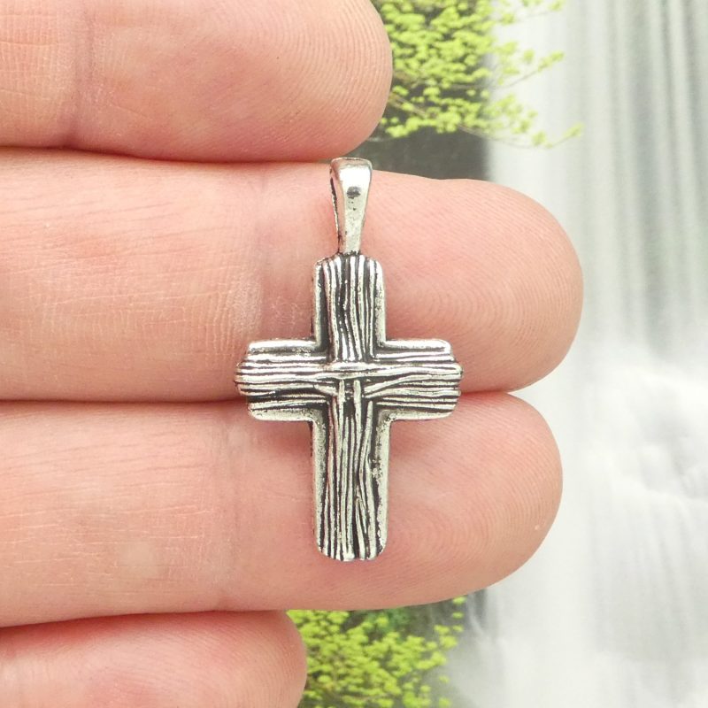 Silver Cross Charm