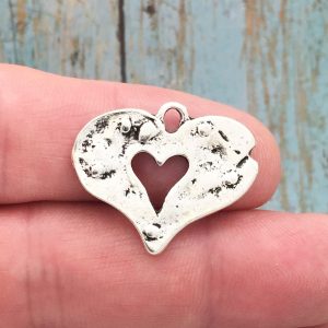 Hammered Heart Pendant
