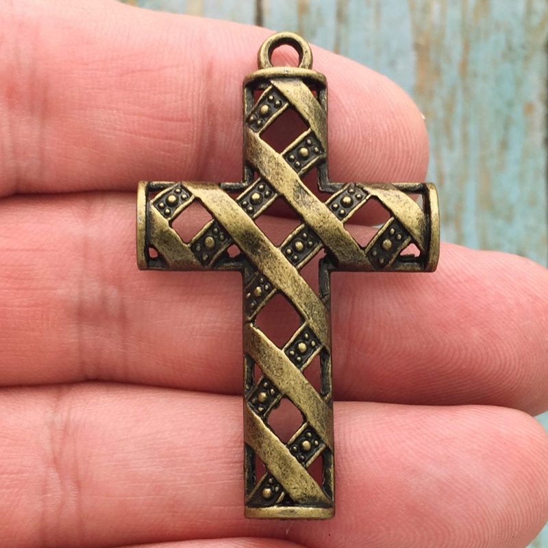 bronze cross pendants for jewelry making