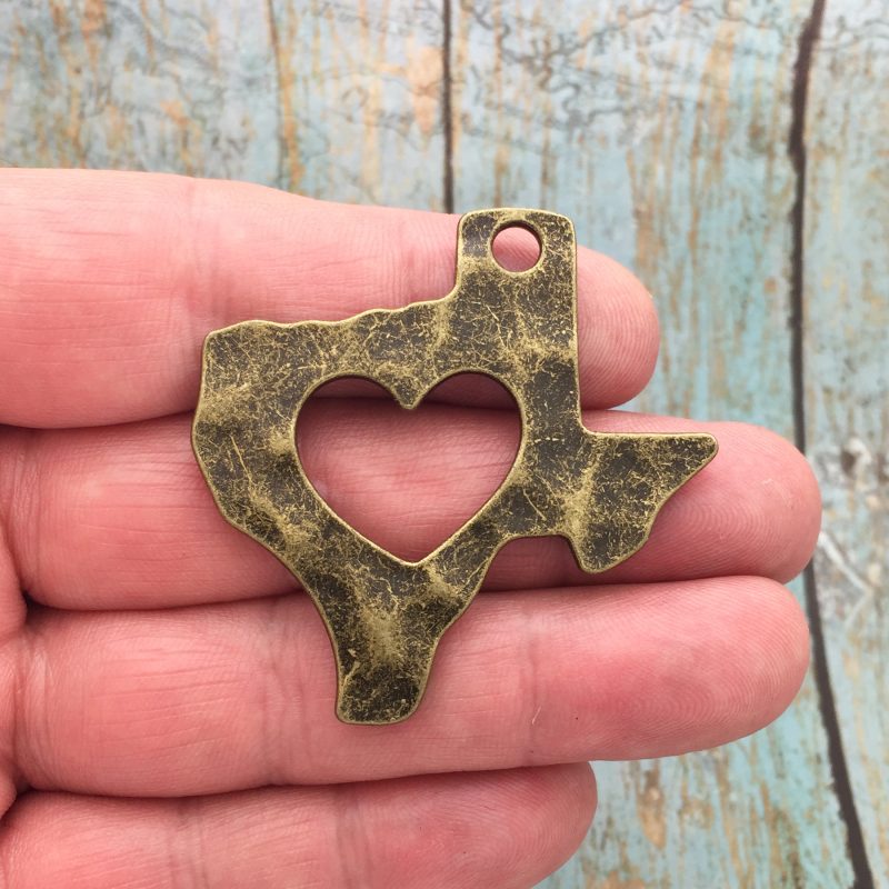 1 Texas Charm with Open Heart Bronze by TIJC SP1679 - Image 2