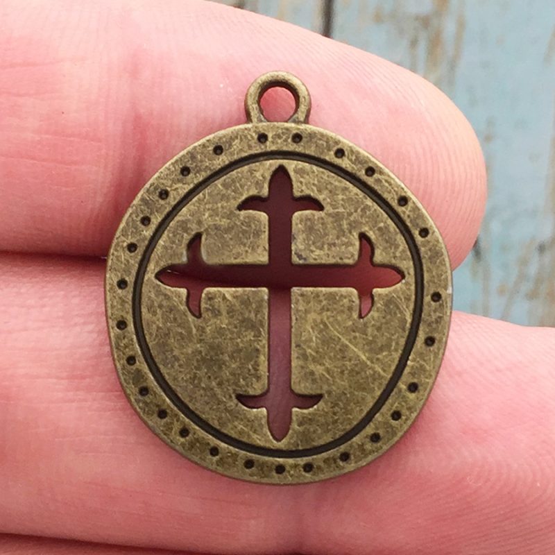 Bronze Cross Charm