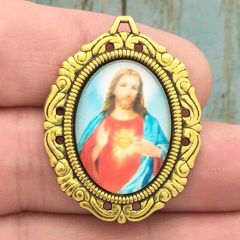 Sacred Heart of Jesus Charms Bulk