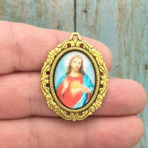 Sacred Heart of Jesus Charms for Jewelry Making