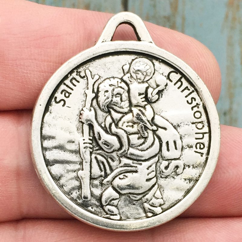 1 Silver St Christopher Medal by TIJC SP1697 - Image 2