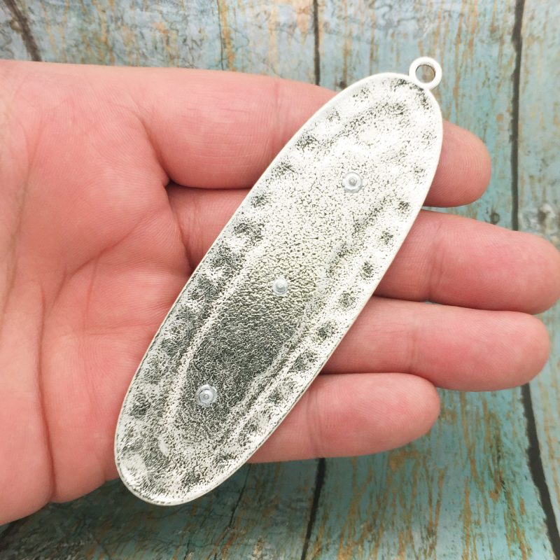 1 Gold Feather Charm Pendant by TIJC SP1702 - Image 3