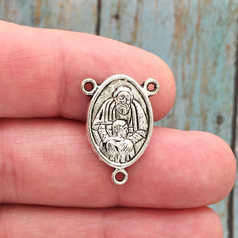 5 Confirmation Rosary Center Silver by TIJC SP1713 - Image 3