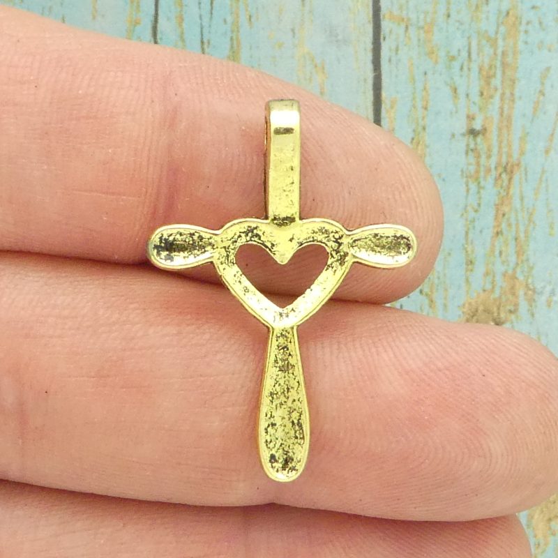Heart Cross Pendant