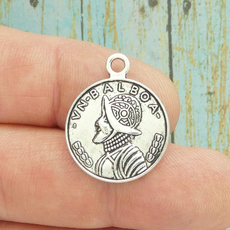 spanish coin charm