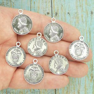 spanish coin charms bulk