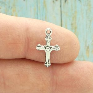 Silver Crucifix Charm