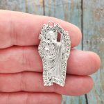 1 Jesus Charm Medal Silver by TIJC SP1749