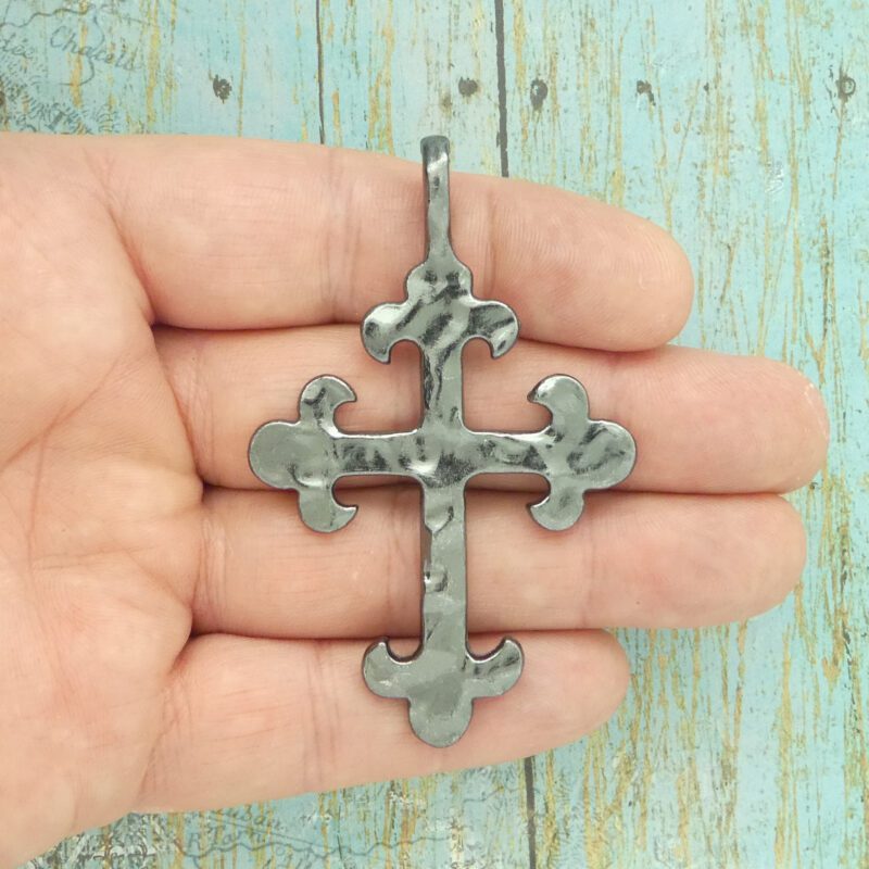 Hammered Cross Pendant