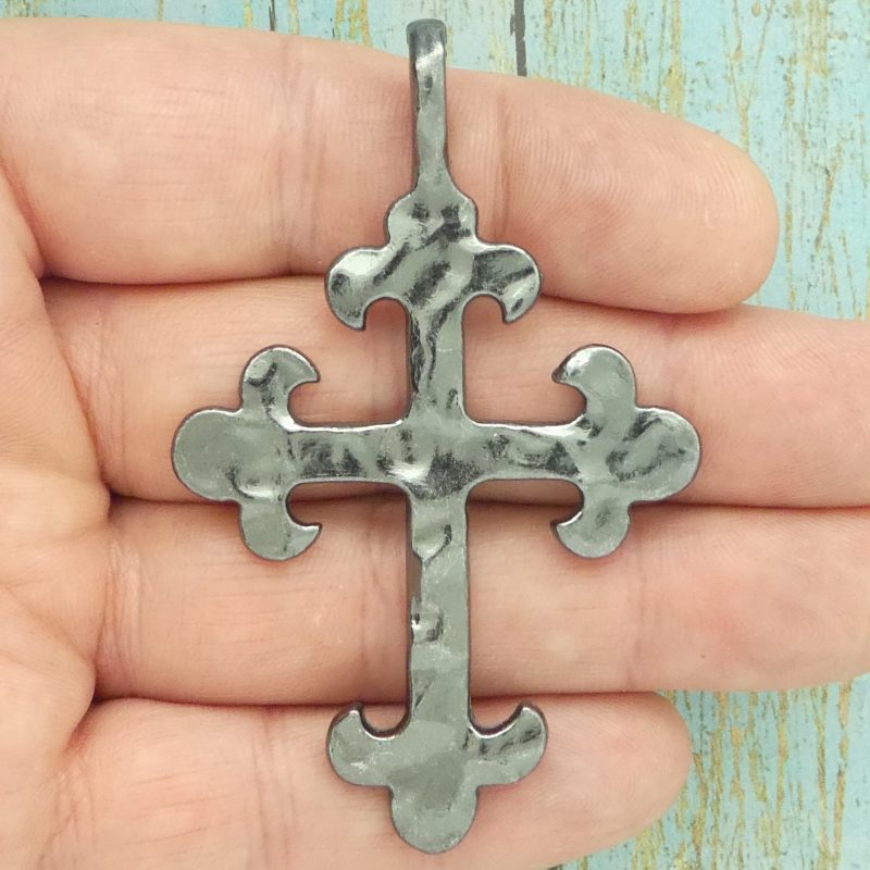 Hammered Cross Pendants Wholesale