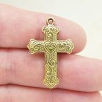 Heart Cross Charm