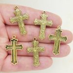 Heart Cross Charms Bulk