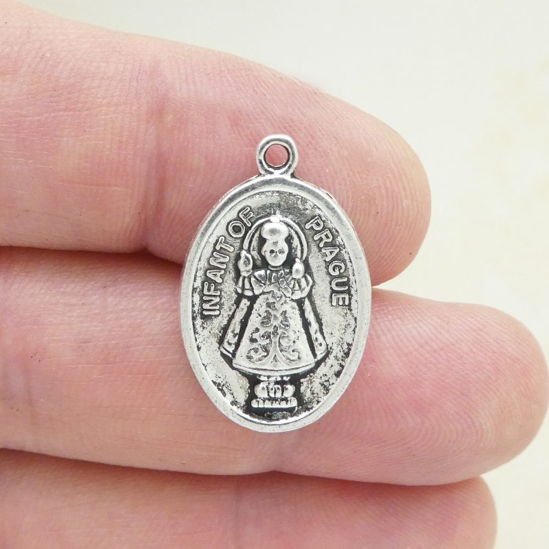 Bulk 16 Infant of Prague Charm Silver by TIJC SP1765B - Image 2