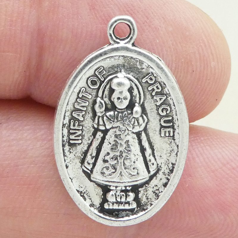Bulk 16 Infant of Prague Charm Silver by TIJC SP1765B - Image 3