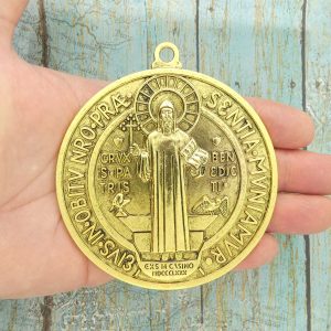 1 St Benedict Medal Gold Extra Large by TIJC SP1774